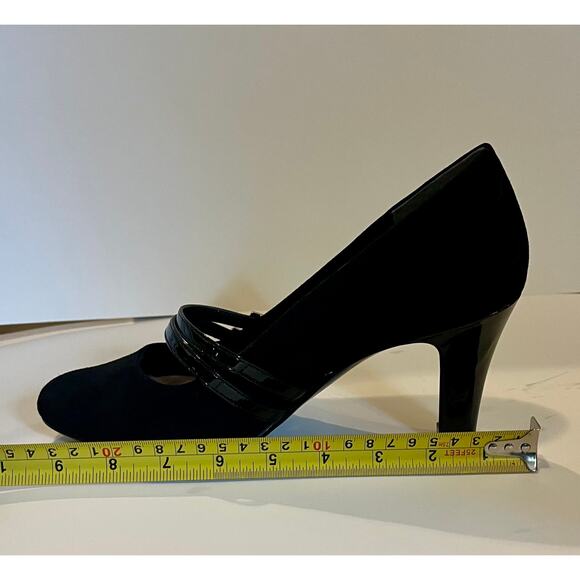 Giani Bernini Black Memory Foam Heels, Size 9, Vallay style - Picture 4 of 11